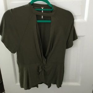 Green Free People Top